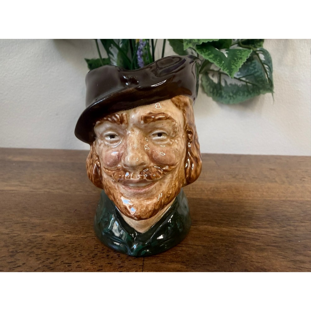 Royal Doulton Robin Hood D6534 Character Jug Small Toby Mug England Decor Retro